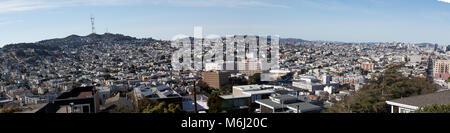 San Francisco Noe Valley panorama. Foto Stock