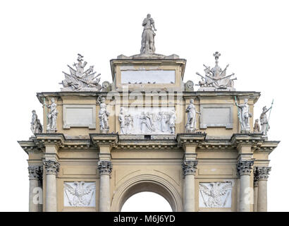 Firenze Arc de Triomphe isolato su bianco. Foto Stock