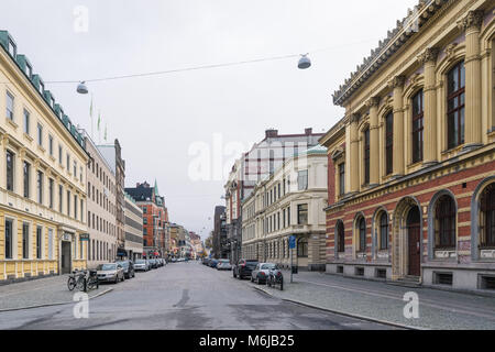 MALMO, Svezia - 23 ottobre 2016: diversi tipi di strutture architettoniche nel centro di Malmo, Svezia. Foto Stock