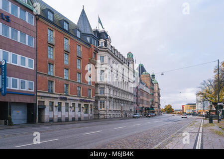 MALMO, Svezia - 23 ottobre 2016: Cityscape nel centro di Malmo, Svezia. Foto Stock