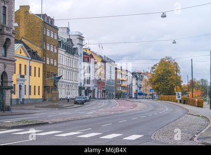 MALMO, Svezia - 23 ottobre 2016: Diverse prospettive architettoniche nel centro della città di Malmo, Svezia. Foto Stock