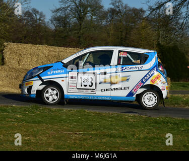 Adam Houston, Chevrolet Spark, Race Retro, Rally, domenica 25 febbraio, 2018 retrò, nostalgia, motorsport, automobili, veicoli, racing, auto classiche Foto Stock