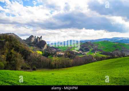 Parco Regionale dei Sassi di Rocca Malatina - Modena Vignola - Emilia Romagna - Italia Foto Stock
