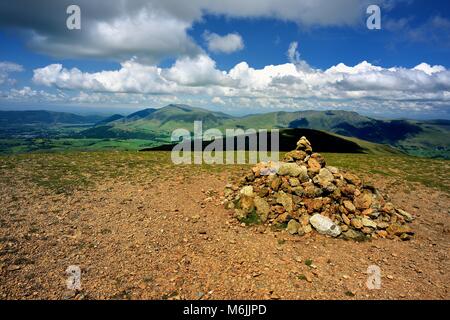 Skiddaw e Blencathra da grande Dodd Foto Stock