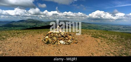 Skiddaw e Blencathra da grande Dodd Foto Stock