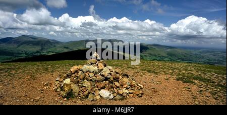 Skiddaw e Blencathra da grande Dodd Foto Stock