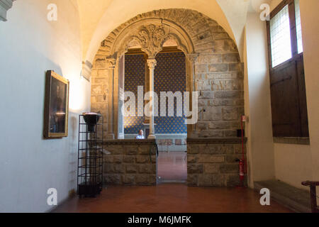 L'Italia, Firenze - 18 Maggio 2017: il punto di vista della sala della Cancelleria in Palazzo Vecchio il 18 maggio 2017 a Firenze, Italia. Foto Stock