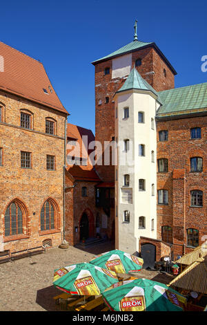 Polonia, castello di Darlowo Foto Stock