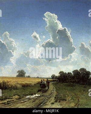 Il mezzogiorno nei dintorni di Mosca, Bratsevo, Shishkin Ivan, 1866. Foto Stock