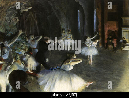 Le prove sul palco, Degas, Edgar, 1878. Foto Stock