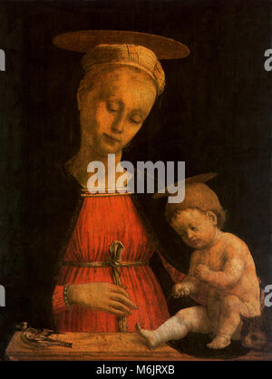 Madonna e Bambino, Tura Cosme, studio del 1450. Foto Stock