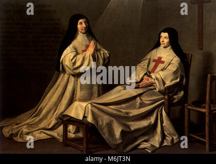 Madre Caterina Agnese Arnauld e Suor Caterina, Champaigne, Philippe de, 1650. Foto Stock