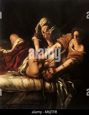 Judith decapitazione Oloferne, Gentileschi, Artemisia, 1620. Foto Stock