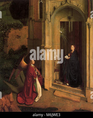 L'Annunciazione, Eyck, Jan van, 1440. Foto Stock