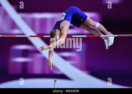 Birmingham, Regno Unito. 4 Mar, 2018. durante la IAAF Campionati mondiali Indoor a Arena Birmingham domenica, 04 marzo 2018. BIRMINGHAM INGHILTERRA. Credito: Taka G Wu Credito: Taka Wu/Alamy Live News Foto Stock