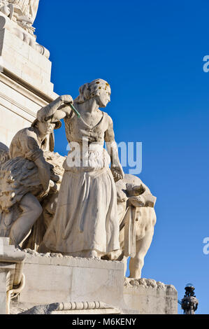 Marchese di Pombal statua, Lisbona, Portogallo Foto Stock