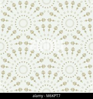 Art deco seamless pattern. Il lusso elegante texture. Ripetono regolarmente modello elegante con ornamenti rotondo. Vettore astratto sfondo senza giunture Illustrazione Vettoriale