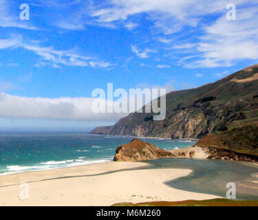 Pacific Coast in Big Sur, California Foto Stock