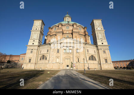 Esterno della Basilica Santuario Regina Montis Regalis a Vicoforte,Piemonte,Italia Foto Stock