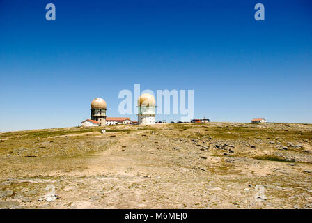 Torre da Serra da Estrela, top di Portgual continentale Foto Stock