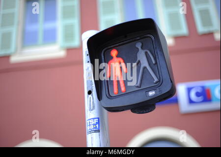 Vista generale di un pedone stop. Foto Stock