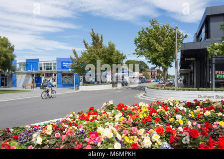 High Street, Rangiora, Distretto di Waimakariri, regione di Canterbury, Nuova Zelanda Foto Stock