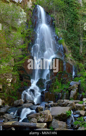 Oberhaslach (Francia nord-orientale): la Cascata Nideck nel Massiccio dei Vosgi Foto Stock