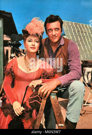 GUNSMOKE 1955-1975 American CBS serie TV con James Arness come Matt Dillon e Amanda Blake come Kitty Foto Stock