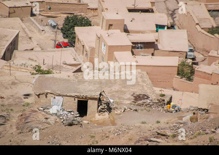 Insediamenti informali sulle colline di Kabul in Afghanistan Foto Stock