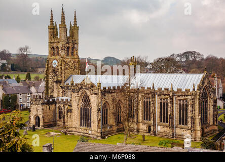 San Giovanni Battista in Tideswell noto la cattedrale del picco - DERBYSHIRE REGNO UNITO Foto Stock