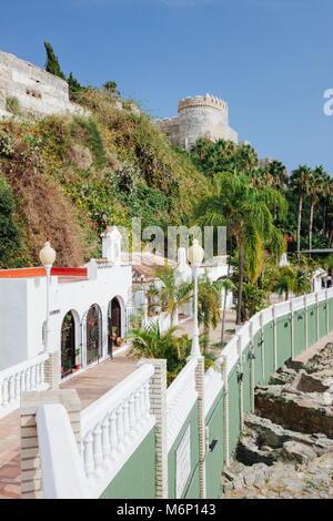 Almuñecar, Andalusia El Majuelo parco e rovine di epoca fenicia garum fabbrica nel presente giorno Almuñecar La Costa Tropical. Foto Stock