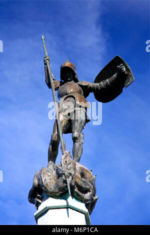 Il Memoriale di guerra, villaggio verde, Ramsey town, Cambridgeshire, England, Regno Unito Foto Stock