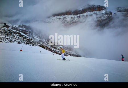 Dolomiti ski area Italia Europa Foto Stock