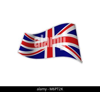 Bandiera del Regno Unito. Illustrazione Vettoriale