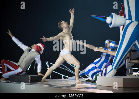 Art on Ice show a Zürich, Svizzera, 2018 Foto Stock