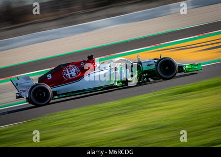 Montmelo, Catalogna, Spagna. 6 Mar, 2018. Ericsson, Sauber F1 Team driver del visto durante il giorno 1 della seconda settimana di test F1 giorni al circuito Barcelona-Catalunya. Credito:  MA 4429.jpg/SOPA Immagini/ZUMA filo/Alamy Live News Foto Stock