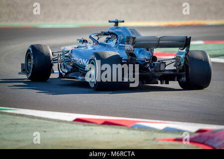 Montmelo, Catalogna, Spagna. 6 Mar, 2018. Bottas, Mercedes F1 Team driver del visto durante il giorno 1 della seconda settimana di test F1 giorni al circuito Barcelona-Catalunya. Credito:  MA 4531.jpg/SOPA Immagini/ZUMA filo/Alamy Live News Foto Stock