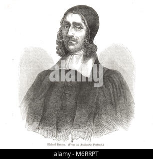 Richard Baxter, (1615-1691) Inglese Puritan chiesa leader, poeta, hymnodist, teologo e controversialist Foto Stock