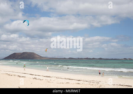 Playa del Mor, Fuerteventura, Isole Canarie. Foto Stock