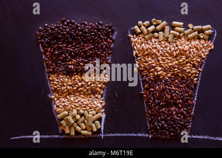 Malto pallido per la preparazione Foto stock - Alamy