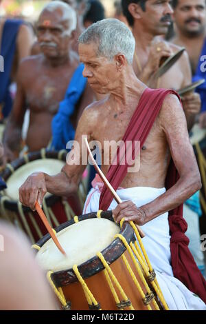 Il kerala festival, thrissur pooram Foto Stock