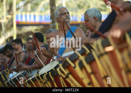 Il kerala festival, thrissur pooram Foto Stock