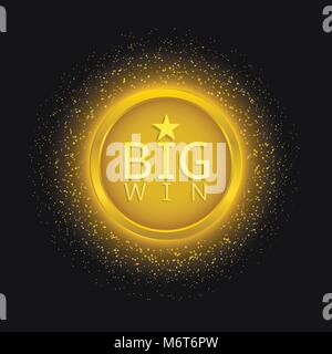 Grande vittoria etichetta Illustrazione Vettoriale