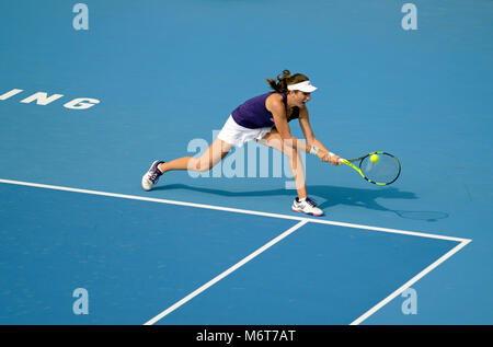 La Gran Bretagna è Johanna Konta compete al China Open Tennis Tournament a Pechino, Ottobre 2016 Foto Stock