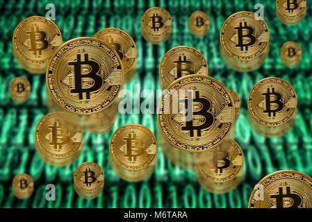 Montreal, Canada, 5 marzo, 2018.Concetto di aumento valore bitcoin.Credit:Mario Beauregard/Alamy Live News Foto Stock