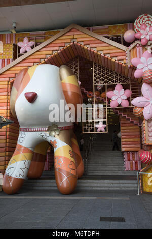 Il 2018 è un anno del cane. In astrologia Cinese, ogni anno si riferisce ai cinesi zodiaco animale usando un 12 anno ciclo. 2018 viene specificato come una massa Foto Stock