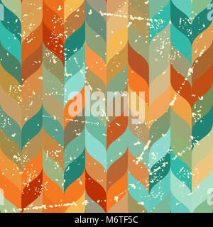 Seamless pattern grunge in stile retrò Illustrazione Vettoriale