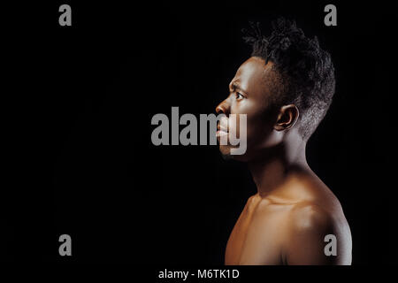 African American uomo con dreadlocks Foto Stock