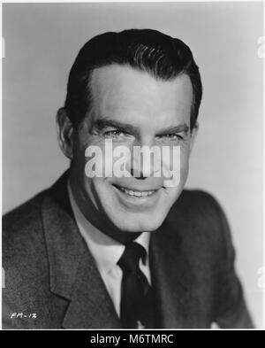 Attore Fred MacMurray, pubblicità ritratto, tardi anni cinquanta Foto Stock