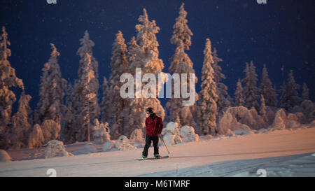 Levi Ski Resort in Finlandia Foto Stock